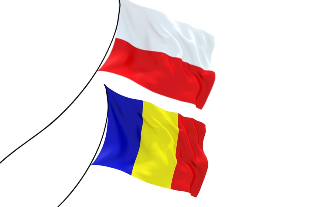 polish romanian flag