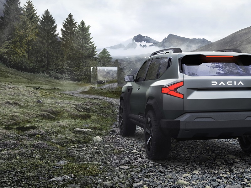 Dacia Bigster concept vedere din spate