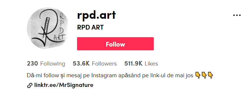 RPD ART Tik Tok account