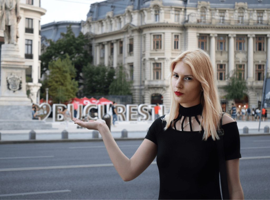 Romanian Woman in Bucharest