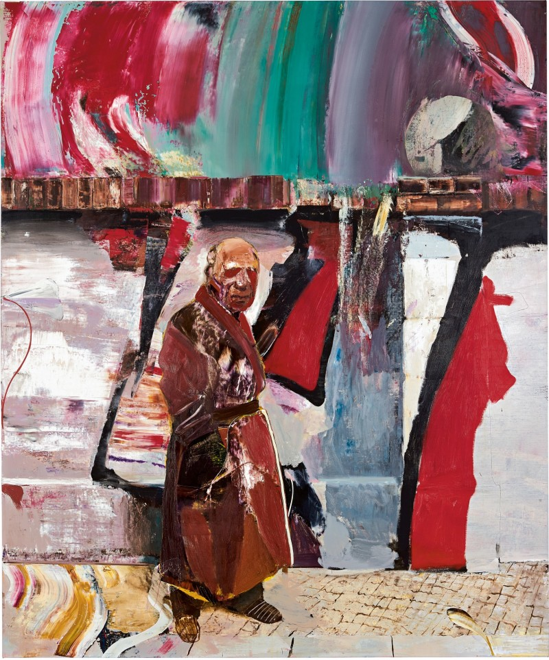 The Trip - original painting by Adrian Ghenie, sold for 5.14 million EUR at auction by Sotheby's Hong Kong
