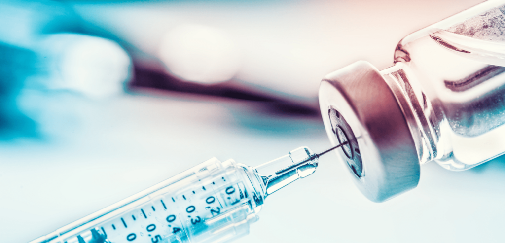 Syringe and vaccine dose