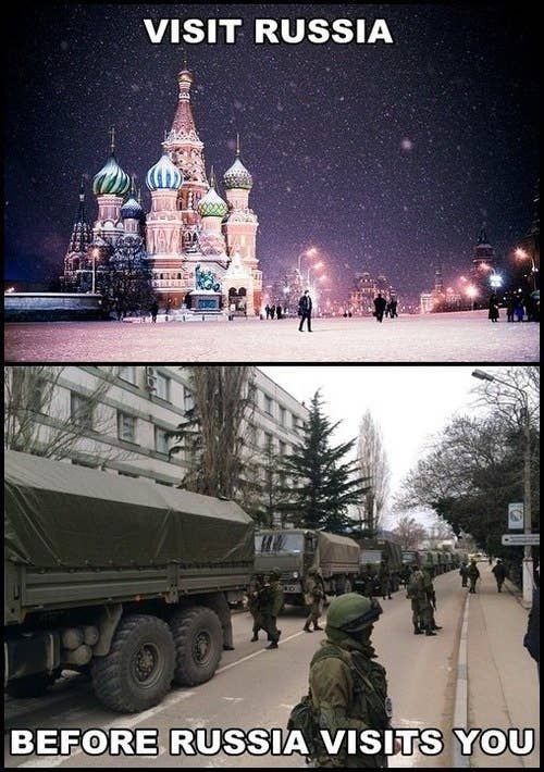 Memă cu ”Vizitează Rusia înainte să te viziteze ea pe tine”