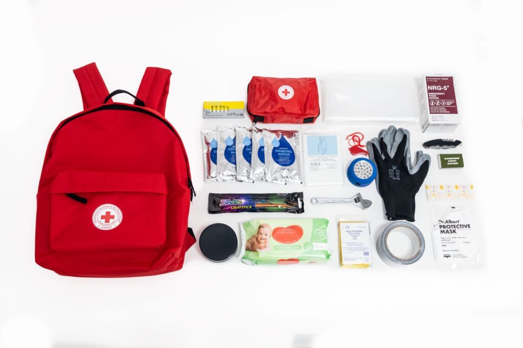 Earthquake backpack from Red Cross Romania
