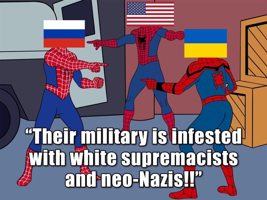 Their military is infested with white supremacists meme