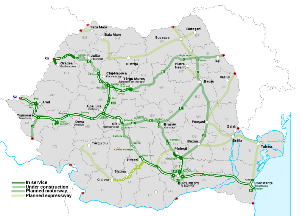 Romania's highways