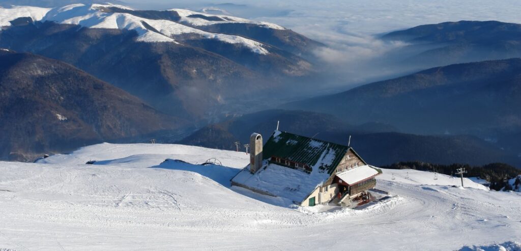 Sinaia ski resort in winter