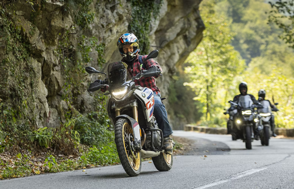 President Petr Pavel on motorcycle in Romania